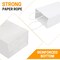 200Pcs Kraft Paper Bags 5.25x3.25x8.25 Inches Small Paper Gift Bags with Handles Bulk Grocery Retail Party Favor Shopping Bags (White)